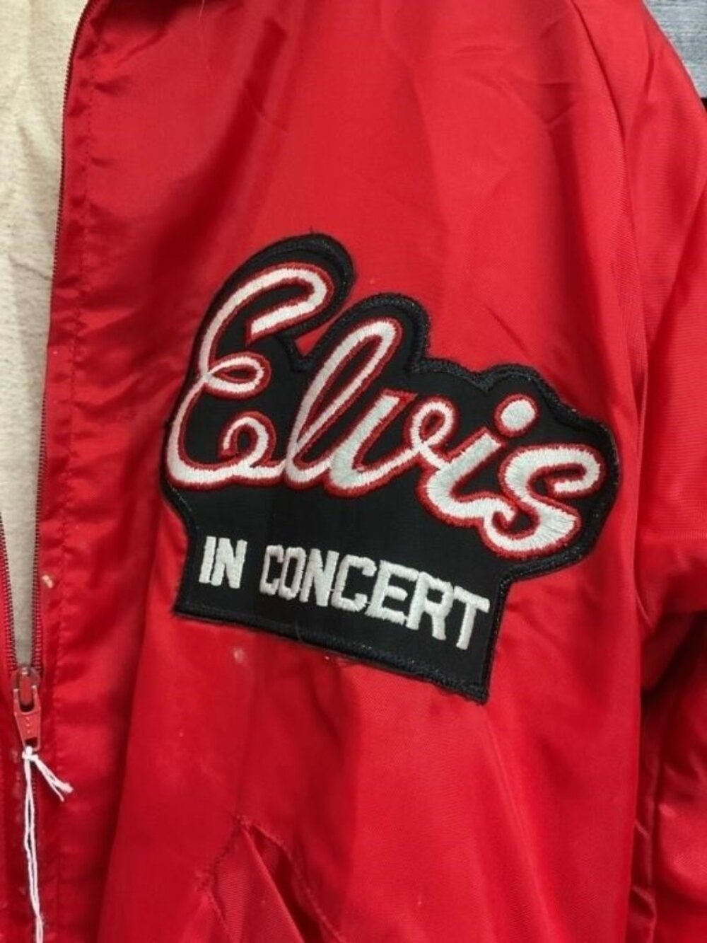 ORIGINAL 1977 ELVIS TOUR JACKET WITH ZIPPER AND HOLLOWAY LABEL